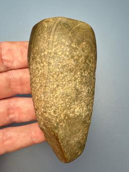 3 3/8" Small Gouge, Banded Material, This and others were found in fields next to the Conn. River in