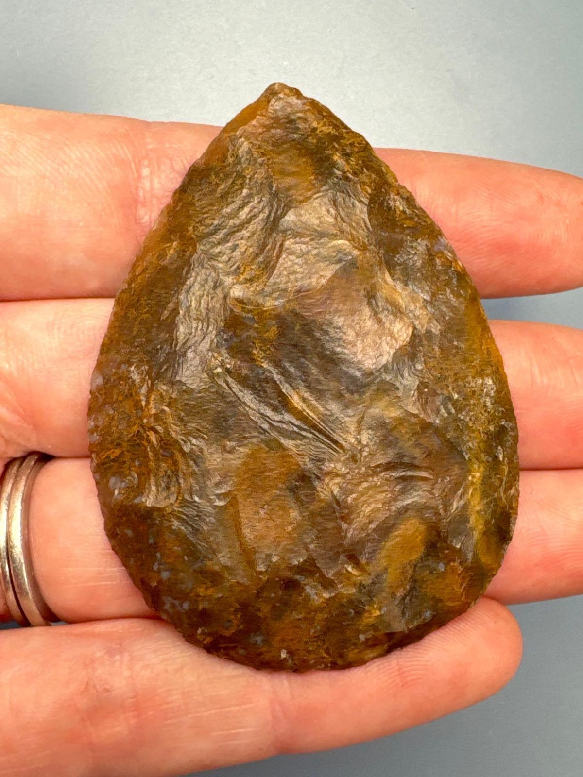 FINE 2 1/4" Agate Jasper Blade, Found in the Western US, Fantastic Example, Well-Flaked, Ex: Podpora
