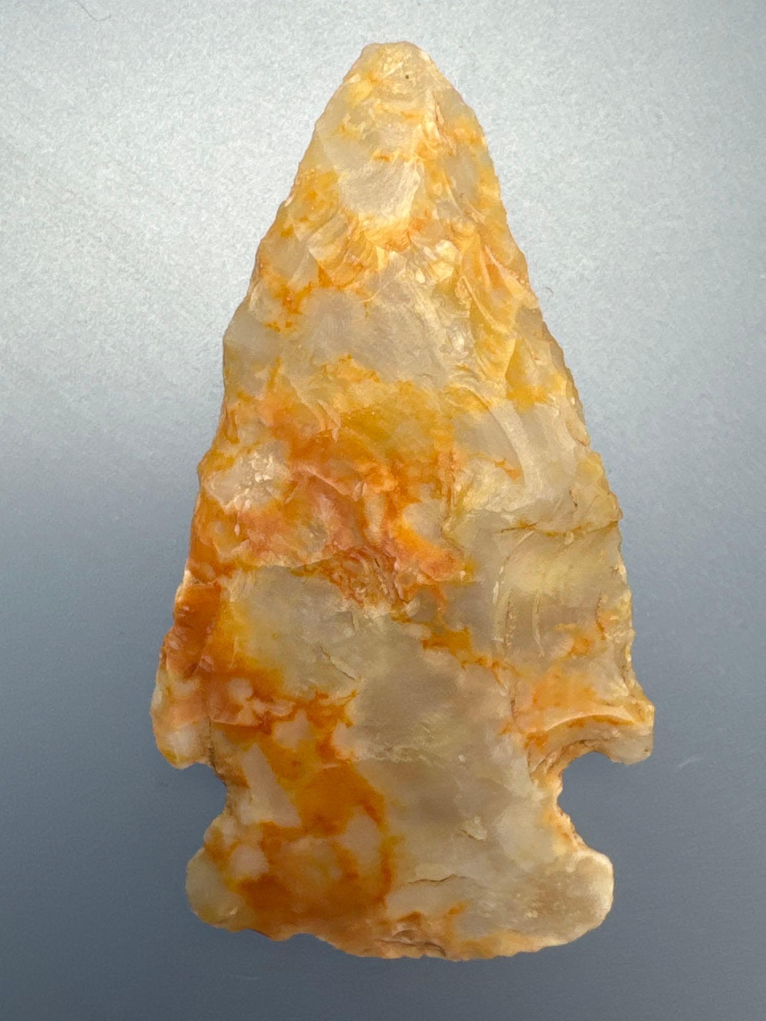 2" Flint Ridge Hopewell Point, Found in Licking Co., Ohio