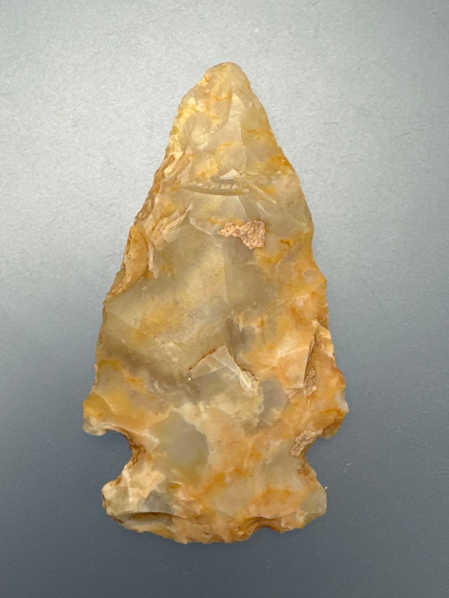 2" Flint Ridge Hopewell Point, Found in Licking Co., Ohio