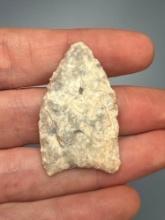 1 1/2" Fluted Paleo Found in Texas, Great Condition, Ex: Walt Podpora Collection