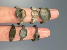 Lot of 6 Viking Rings, From a British Collection formed in 1990's, Ex: Hanning Collection of Maine