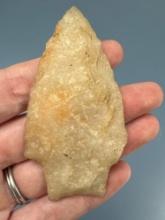 NICE 3 1/8" Savannah River, Quartzite, Semi-Translucent, Found in Moorestown, New Jersey