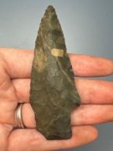 3 1/2" Normanskill Chert Genesee Point, This and others were found in fields next to the Conn. River