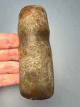RARE 4 1/4" Grooved Gouge, This and others were found in fields next to the Conn. River in East Wind
