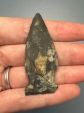 FINE 1 1/4" Levanna Triangle Point, Found in Seneca, New York