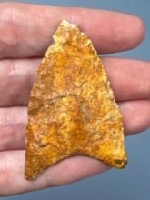 2 1/8" River Stained Paleo Point, Found in Florida, Ex: Hanning Collection of Maine