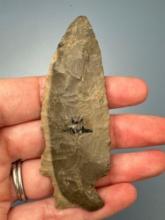 NICE 3 1/4" 2-Tone Chert Point, Found in New York, Ex: Dave Summers Collection