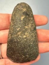 2 3/4" Miniature Celt, Polished Hardstone, Nice Example, Found in New York