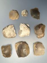 Lot of Gun Flints, English and French + Musket Ball, Found in Lancaster Co., PA
