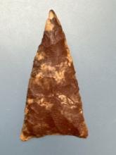 NICE 2" Red Jasper Yadkin Eared Point, Found in North Carolina