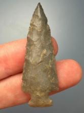 1 3/4" High Quality Small Stem Point, Found in New York, Ex: Dave Summers Collection