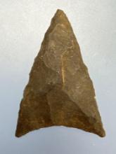 1 9/16" Fine Chert Triangle Point, Found in New York