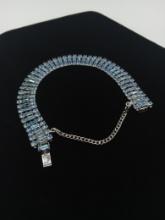 Vintage Blue Rhinestone Bracelet