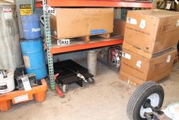 LOT FRISTAM PALLET RACK SHELVING, TRASH PUMP, RELATED ITEMS AND EQUIPMENT
