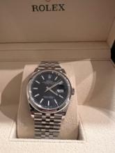 BRAND NEW ROLEX DATEJUST 36MM 'BLUE DIAL' COMES WITH BOX AND PAPERS