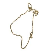 14K YELLOW GOLD SOLID GOLD ROPE CHAIN WEIGHT APPROX :-32.00 GRAM