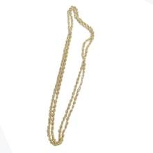14K YELLOW GOLD LIGHT WEIGHT  GOLD ROPE CHAIN WEIGHT APPROX :-8.00 GRAM