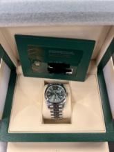 New Rolex Oysterpepetual Datejust 41mm 'Green Dial' Comes with Box & Papers