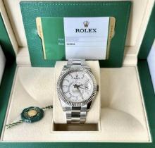 Brand New 'White Dial' Rolex Skydweller Comes with Box & Papers