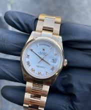 Used 18kt Gold Rolex 36mm DayDate Ref 118205 Comes with Box & Papers