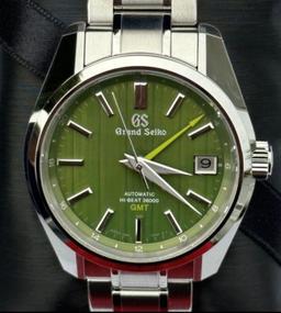 Grand Seiko GMT Green Dial Comes with Box & Papers
