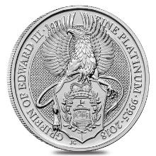 2018 1 oz British Platinum Queen?s Beast Griffin Coin (BU)