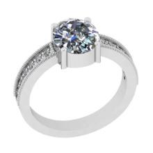 1.95 Ctw SI2/I1 Diamond 14K White Gold Wedding/Anniversary Ring