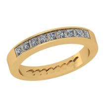 0.54 Ctw SI2/I1 Diamond 14K Yellow Gold Eternity Band Ring