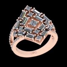 2.55 Ctw SI2/I1 Diamond 14K Rose Gold Engagement Ring