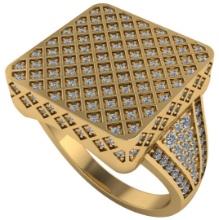 Certified 2.00 CTW Round Diamond 14K Yellow Gold Ring