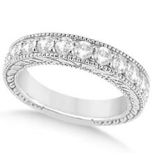Antique style Diamond Engagement Wedding Ring Band Platinum 2.50ctw