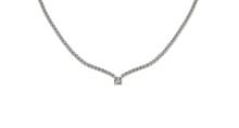 Certified 6.08 Ctw SI2/I1 Diamond 14K Yellow Gold Necklace