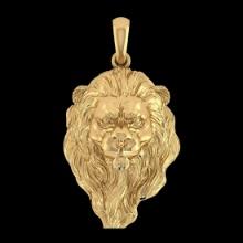 Lion Pendant 14K Yellow Gold
