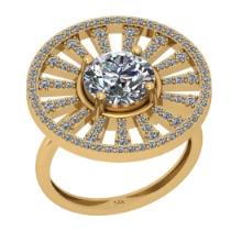 2.67 Ctw SI2/I1 Diamond 14K Yellow Gold Wedding/Anniversary Ring