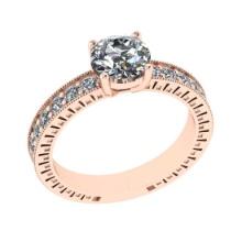 2.07 Ctw SI2/I1 Diamond 14K Rose Gold Engagement Ring