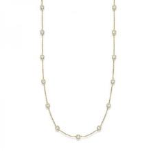 36 inch Station Station Necklace 14k Yellow Gold 2.00ctw