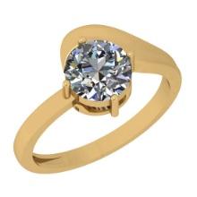 0.50 Ctw VS/SI1 Diamond 14K Yellow Gold Solitaire Ring