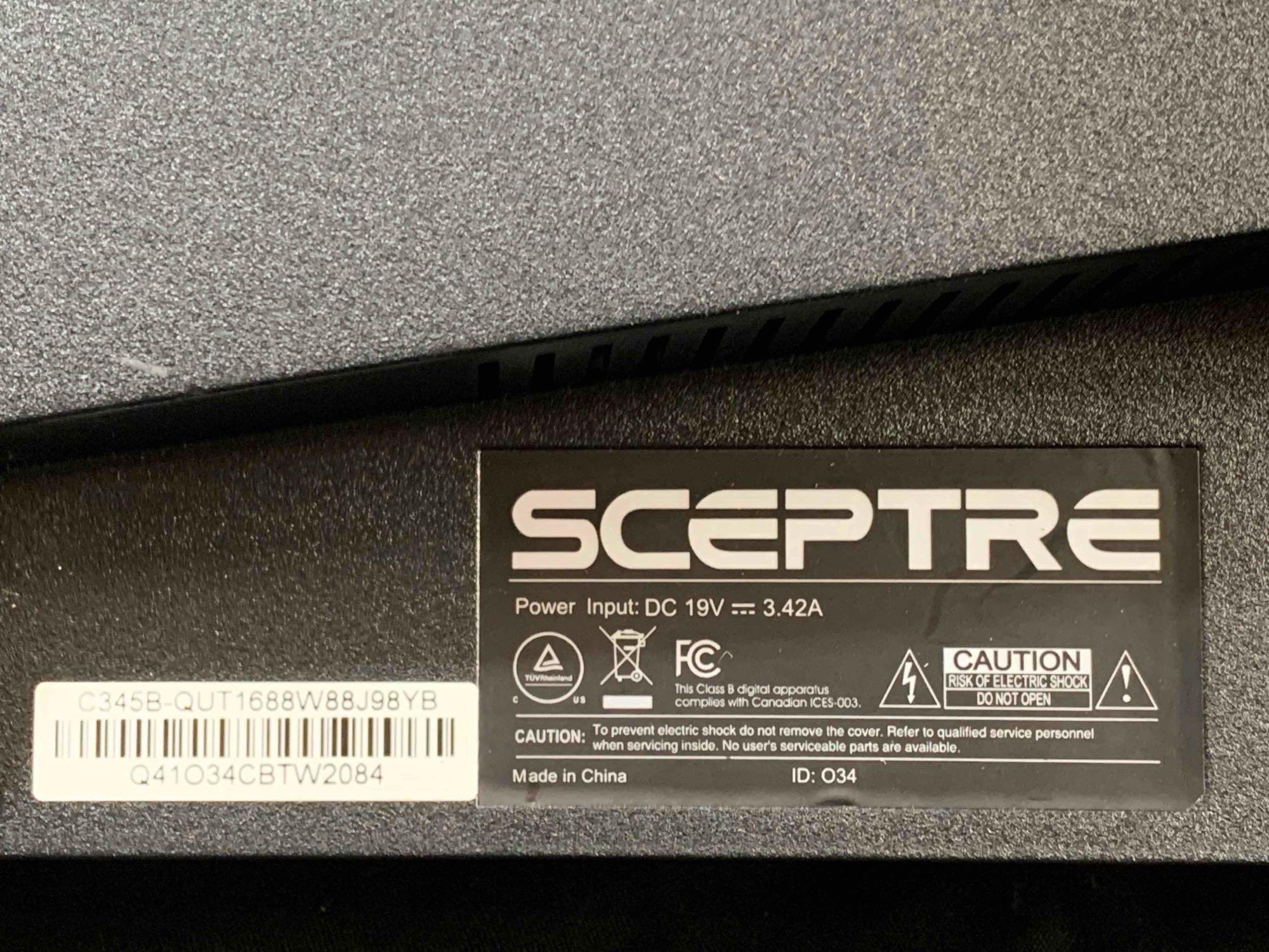 Sceptre 34-Inch Curved Ultrawide WQHD Monitor 3440 x 1440 R1500
