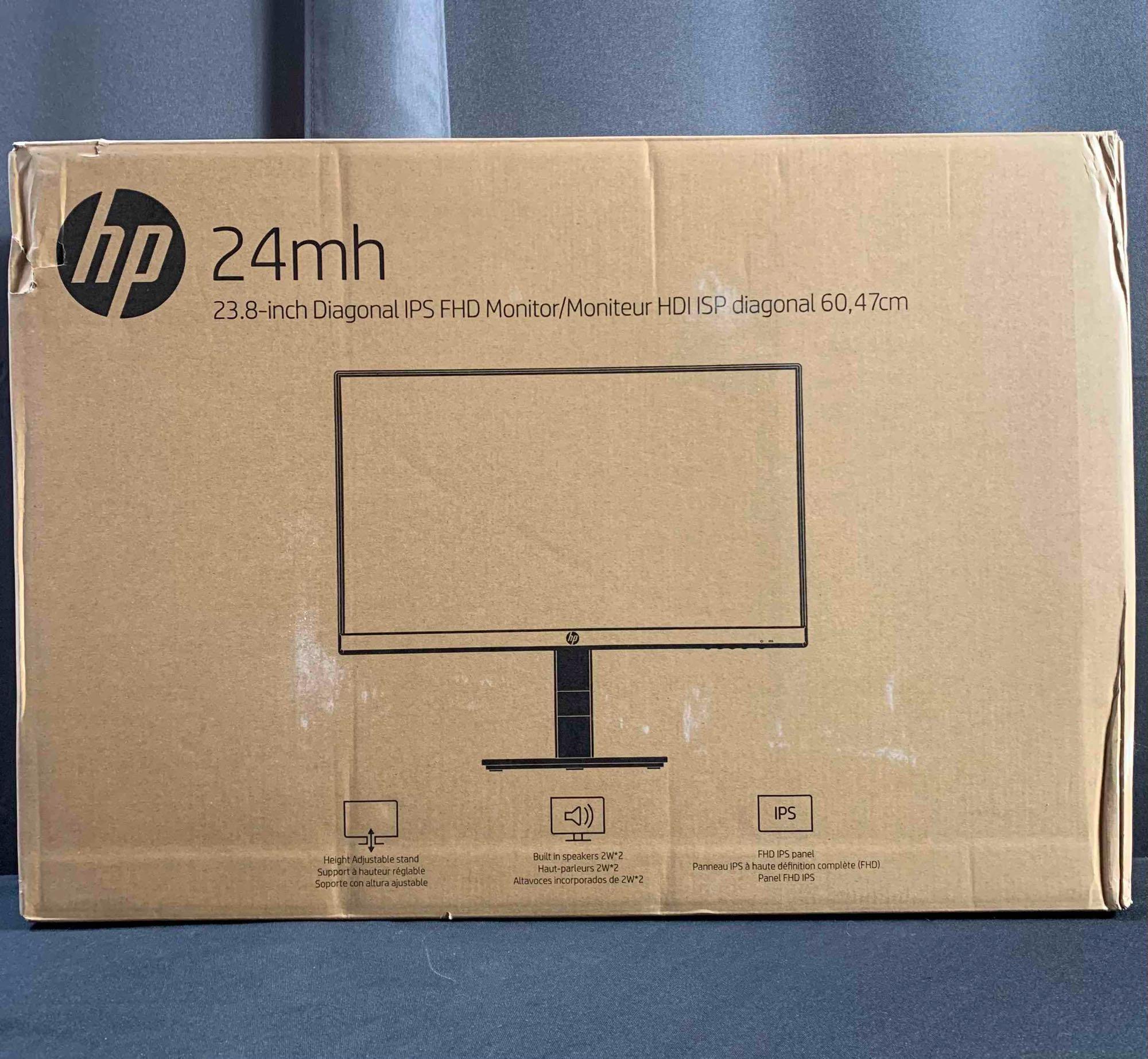 HP 24mh FHD Computer Monitor. 23.8-Inch