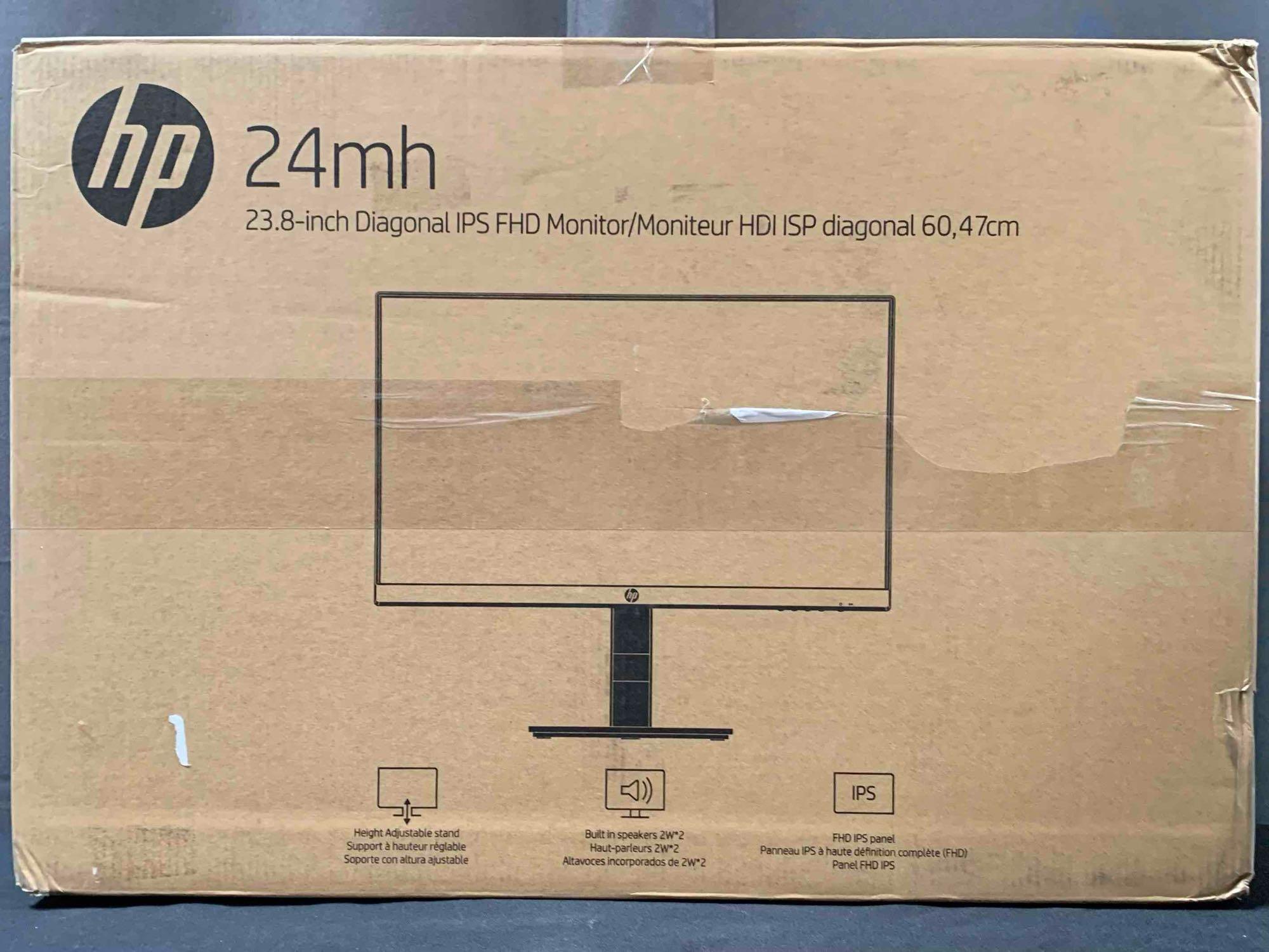 HP 24mh FHD Computer Monitor with 23.8-Inch