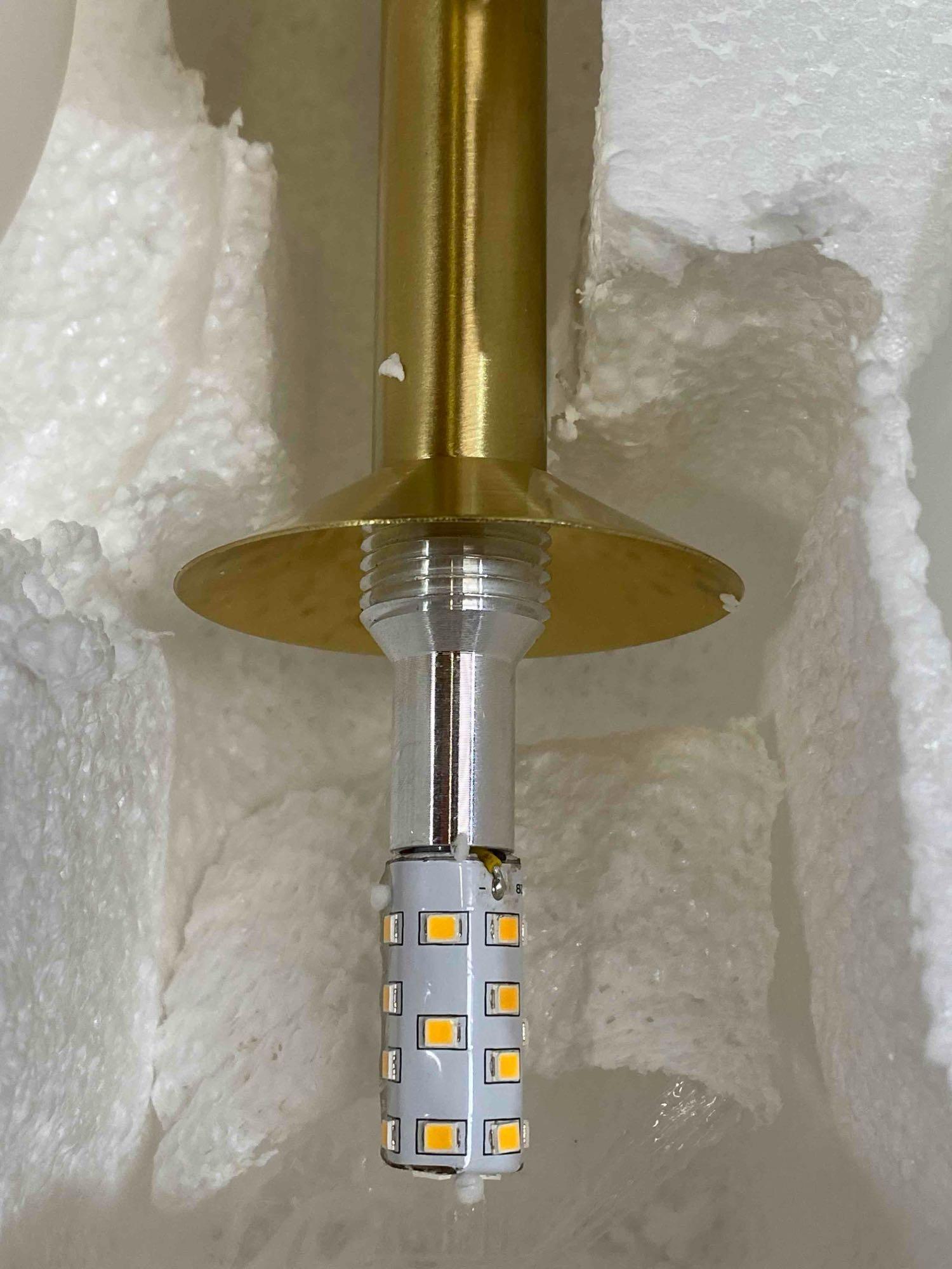 5-Light Dimmable LED Gold Bathroom Vanity Light