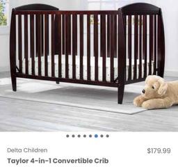 Delta Children Taylor 4-in-1 Convertible Crib