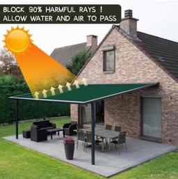Cool Area 90% Sun Shade Cloth Roll 5'10" x 100 ft Screen Cover for Patio Canopy Porch Balcony Garden