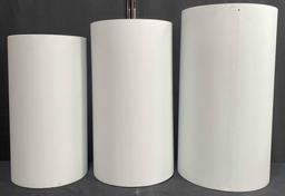 ZUVUYUO 3Pcs Cylinder Pedestal Stands for Parties