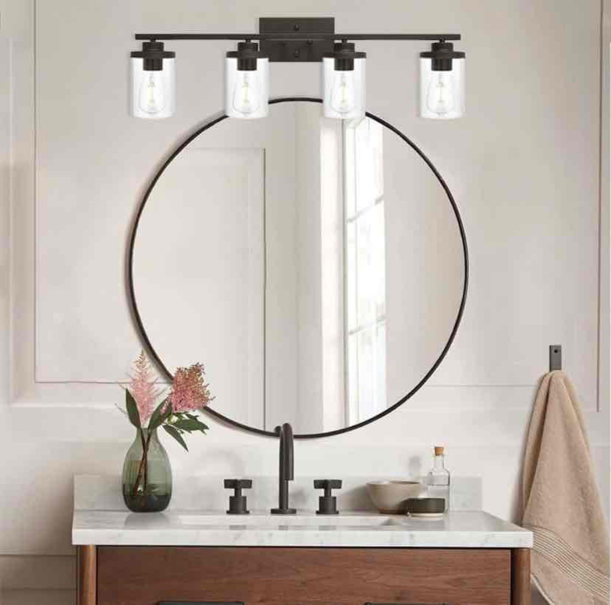 QueeuQ Bathroom Vanity Light Fixtures 4-Light