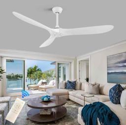YJFAN 60 Inch Indoor/Outdoor Ceiling Fan with Remote Control