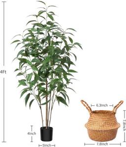Artificial Eucalyptus Tree,4Ft Tree Fake Plant