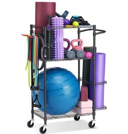 Home Gym Workout Equipment Storage Rack