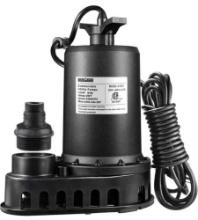 1/2HP Submersible Water Pump,3300GPH Thermoplastic Utility Pump Electric